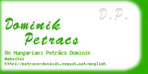 dominik petracs business card